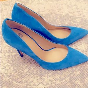 Guess by Marciano Blue Velvet Pumps